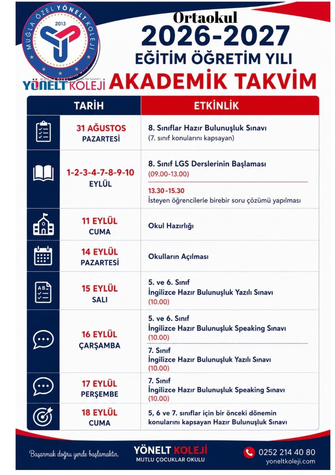 26-27 akademik takvim